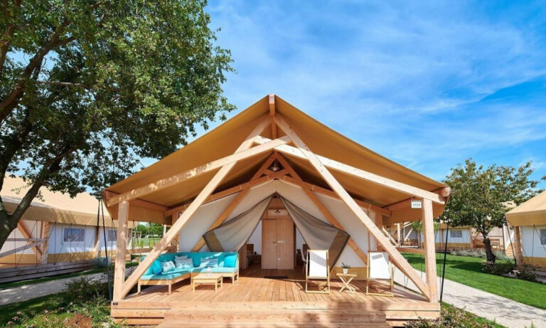 Glamping aan het Gardameer in Italie