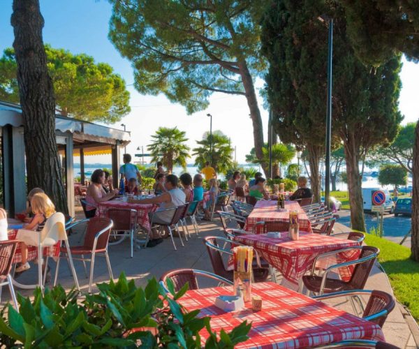 Het restaurant van Eurocamping pacengo aan het gardameer in italie